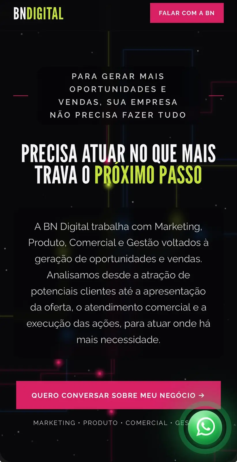 Página inicial do site BN Digital